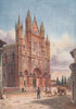 'The Façade of the Cathedral, Orvieto' by William Wiehe Collins. Italy 1911
