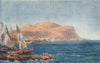 'Mte Pelligrino, Palermo' by William Wiehe Collins. Italy 1911 old print