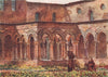 'The Cloisters, Monreale' by William Wiehe Collins. Italy 1911 old print