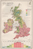 BRITISH ISLES TEMPERATURE. Actual Temperature (Annual). BARTHOLOMEW 1904 map