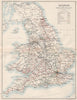 ENGLAND & WALES RAILWAYS. LNWR GWR NE Midland Great Eastern L&SW &c 1904 map