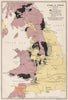 BRITISH ISLES coal & iron production. BARTHOLOMEW 1904 old antique map chart
