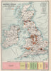BRITISH ISLES. Industrial products, textile & hardware manufactures 1904 map