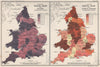 ENGLAND & WALES Phthisis (TB)/Zymotic (infectious) diseases death rate 1904 map