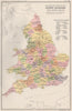 ENGLAND & WALES Parliamentary representation. Constitutencies. Counties 1904 map