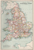 England & Wales. Ecclesiastical divisions. Religious church. Dioceses 1904 map