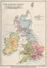 UNITED KINGDOM NAVAL/MILITARY divisions Coastguard Dockyards Flagships 1904 map