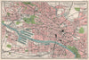 GLASGOW antique town/city plan. BARTHOLOMEW 1904 old map chart