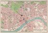 NEWCASTLE-UPON-TYNE antique town/city plan. BARTHOLOMEW 1904 old map