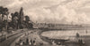 SOUTHAMPTON from the Millbrook shore. BRANNON 1853 old antique print picture