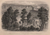 SOUTHAMPTON. The Diocesan Collegiate School. BRANNON 1853 old antique print