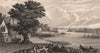 SOUTHAMPTON. The River Itchen. BRANNON 1853 old antique vintage print picture