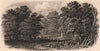 SOUTHAMPTON. Rufus's stone - New Forest. BRANNON 1853 old antique print