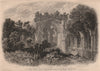SOUTHAMPTON. Netley Abbey Church. BRANNON 1853 old antique print picture