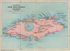 NEW PROVIDENCE. Vintage map. Bahamas. Caribbean 1927 old vintage chart