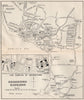 BRIDGETOWN. Vintage town map. Barbados. West Indies. Caribbean 1927 old