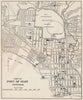 PORT OF SPAIN. Vintage map. Trinidad. West Indies. Caribbean 1927 old