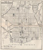 KINGSTON JAMAICA. Vintage town plan. West Indies. Caribbean 1927 old map
