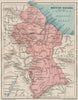 BRITISH GUIANA (GUYANA) . Vintage map. Guyana. Caribbean 1927 old vintage