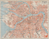 LENINGRAD vintage city plan. Soviet Union/USSR. St Petersburg. Russia 1929 map