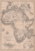 AFRICA. Madeira & Aden. Unexplored areas. Mtns of the Moon. BRITANNICA 1860 map