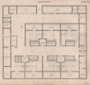 Agriculture. Farm buildings plan. Court shed feeding boxes. BRITANNICA 1860