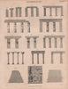 Ancient architecture. Columns. BRITANNICA 1860 old antique print picture