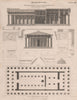 Greek Doric temples. Peripteral Hypaethral Octastyle Temples. BRITANNICA 1860
