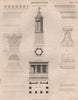 Architecture. Choragic Monument Greek Corinthian; Portico of Caryatides 1860