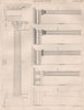 Architecture. Columns. The italo-vitruvian orders. BRITANNICA 1860 old print