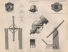 Astronomy. Transit instrument. Observing Chair. Telescope. Eye Piece. Pier 1860