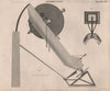 Astronomy. Five feet Equatorial telescope. Shuckburgh 4.1-inch Refractor 1860