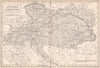 Austrian Dominions/Empire. Austria-Hungary. BRITANNICA 1860 old antique map