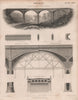 The Dean Bridge, Edinburgh. Elevation and Centering; sections. BRITANNICA 1860