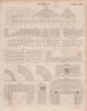 Building. Brickwork. Brick laying. BRITANNICA 1860 old antique print picture