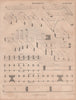 Building. Woodwork joints. BRITANNICA 1860 old antique vintage print picture