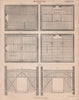 Building. Joists and partitions. Woodwork. BRITANNICA 1860 old antique print
