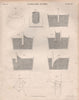 Capillary Action. BRITANNICA 1860 old antique vintage print picture