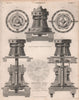 Capstan; Captn. C. Phillips improved Capstans. BRITANNICA 1860 old print