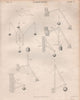 Carpentry 1. BRITANNICA 1860 old antique vintage print picture