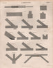 Carpentry. Joints. BRITANNICA 1860 old antique vintage print picture