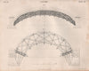 Centre. Arches 3. BRITANNICA 1860 old antique vintage print picture