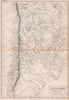 SOUTH AMERICA. Chile la Plata Argentine. Bolivian litoral. BRITANNICA 1860 map