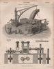 Coinage. Machine for casting silver ingots at the Mint; Laminating Rollers 1860