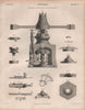 Coinage. Elevation of Coining press used in the Royal Mint. BRITANNICA 1860