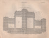 Colliery. Bord and Pillar working. Coal mine. BRITANNICA 1860 old print