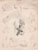 Figurative drawing. Hands. BRITANNICA 1860 old antique vintage print picture
