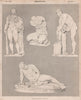 Drawing. Hercules & Telephus. Torso. Jason. Dying Gladiator. BRITANNICA 1860