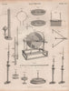 Electricity. Electrical equipment 5. BRITANNICA 1860 old antique print picture