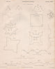 Fortification geometry & designs. BRITANNICA 1860 old antique print picture